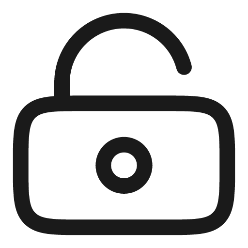 Lock keyhole unlocked outline icon, outline style, from Solar