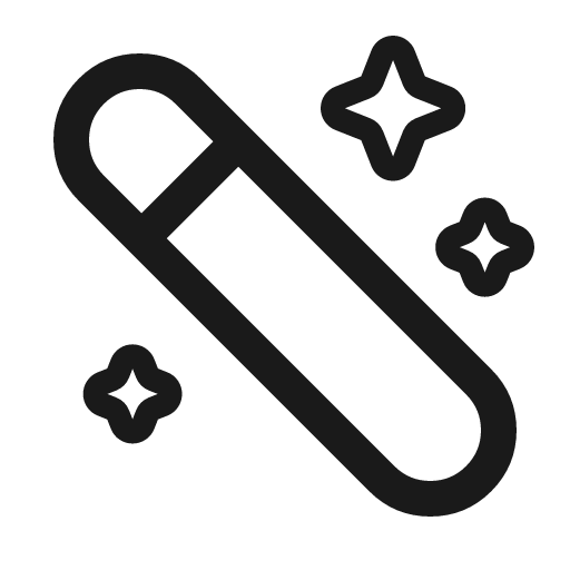 Magic wand 3 linear icon, line style, from Solar