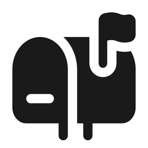 Mailbox bold icon, bold style, from Solar