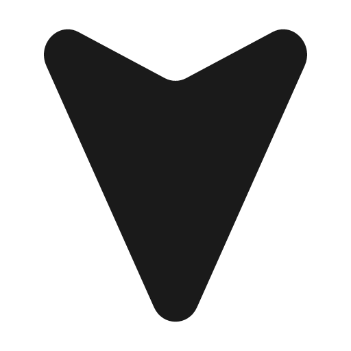 Map arrow down bold icon, bold style, from Solar