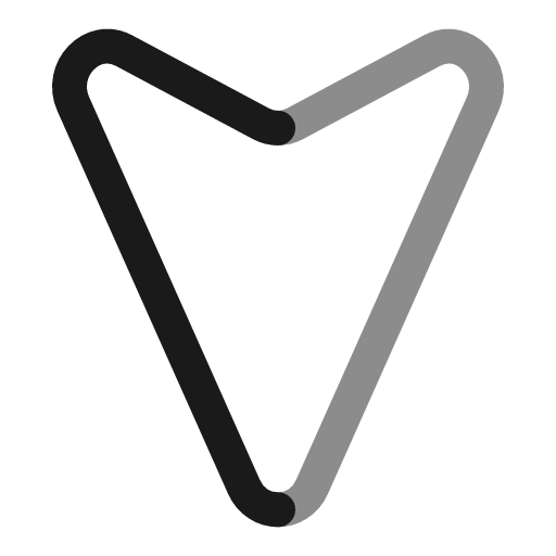 Map arrow down line duotone icon, two-tone style, from Solar