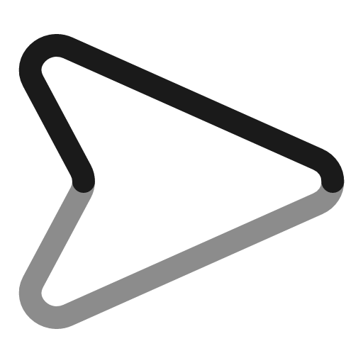 Map arrow right line duotone icon, two-tone style, from Solar