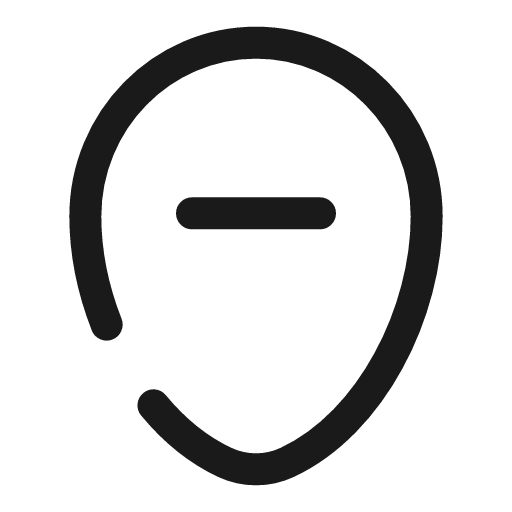 Map point remove broken icon, line style, from Solar