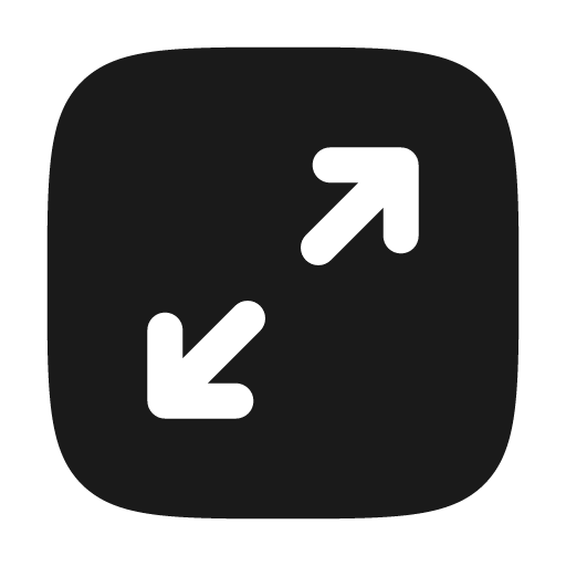 Maximize square minimalistic bold icon, bold style, from Solar