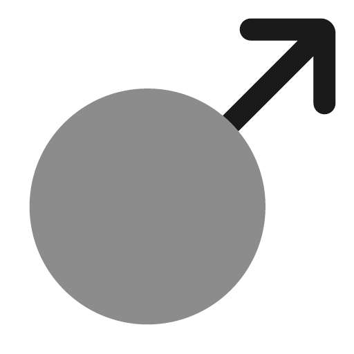 Men bold duotone icon, two-tone style, from Solar