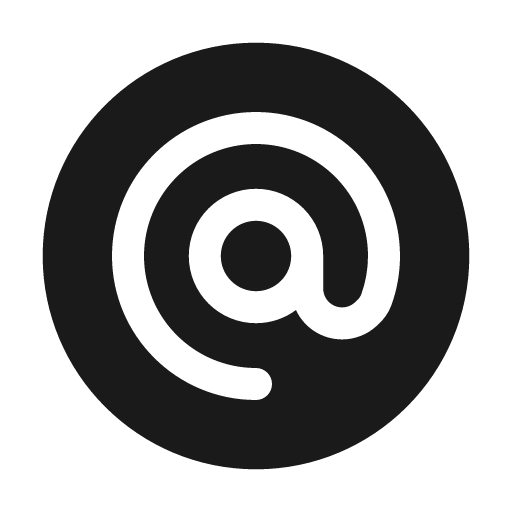 Mention circle bold icon, bold style, from Solar