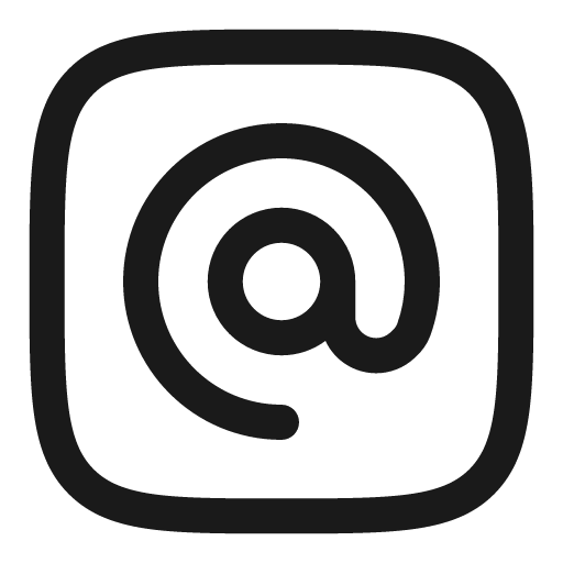 Mention square outline icon, outline style, from Solar