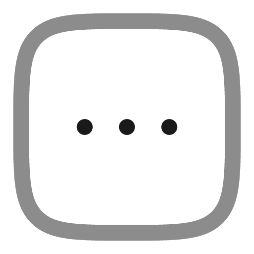 Menu dots square line duotone icon, two-tone style, from Solar