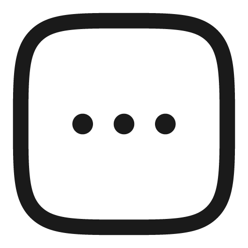 Menu dots square outline icon, outline style, from Solar