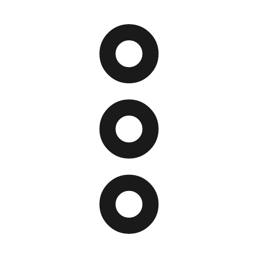 Menu dots vertical broken icon, line style, from Solar