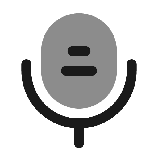 Microphone 3 bold duotone icon, two-tone style, from Solar
