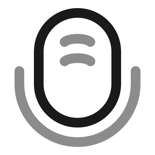 Microphone large line duotone icon, two-tone style, from Solar