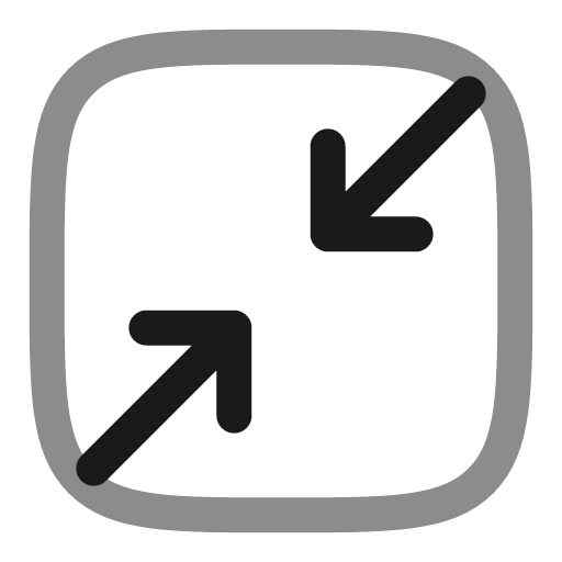 Minimize square line duotone icon, two-tone style, from Solar