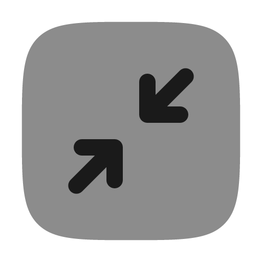 Minimize square minimalistic bold duotone icon, two-tone style, from Solar