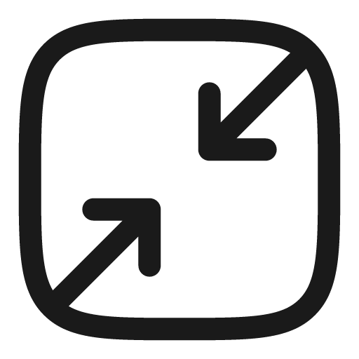 Minimize square outline icon, outline style, from Solar