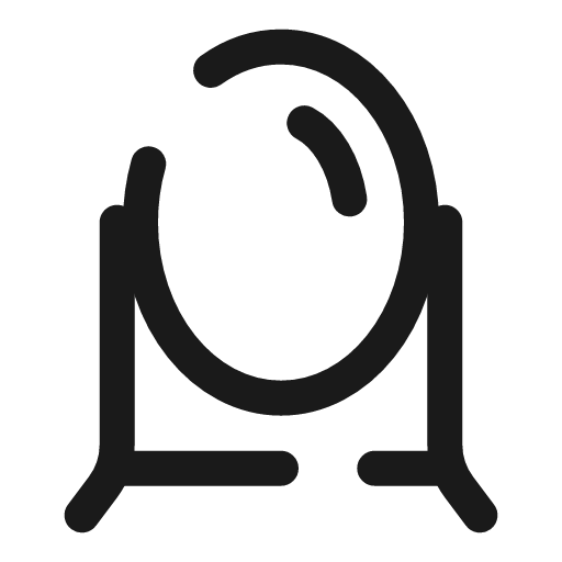 Mirror broken icon, line style, from Solar
