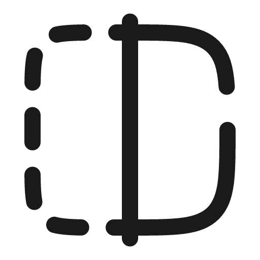 Mirror right broken icon, line style, from Solar