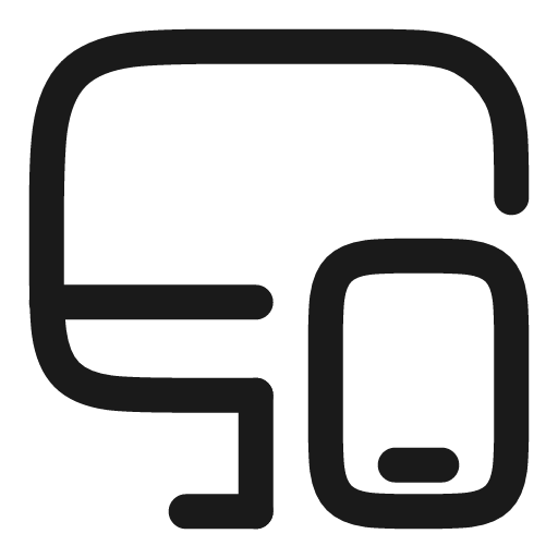 Monitor smartphone linear icon, line style, from Solar