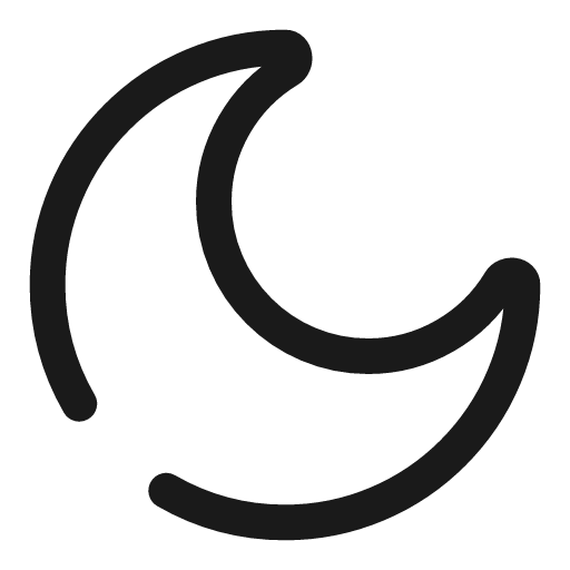 Moon broken icon, line style, from Solar