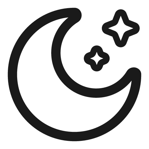 Moon stars outline icon, outline style, from Solar