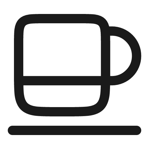 Mug linear icon, line style, from Solar