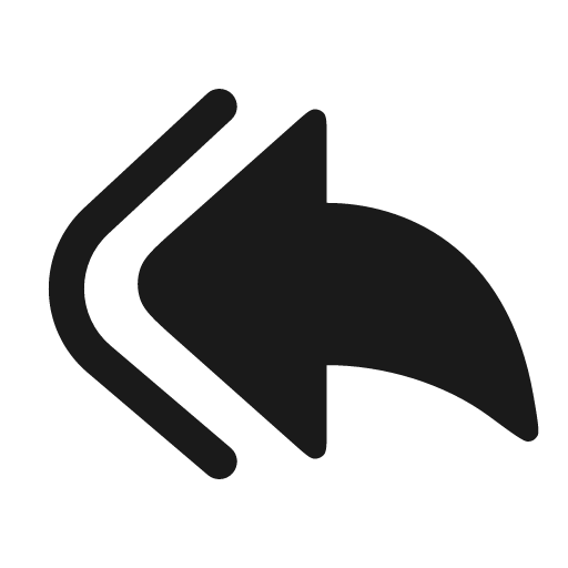 Multiple forward left bold icon, bold style, from Solar