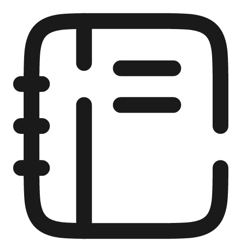 Notebook broken icon, line style, from Solar