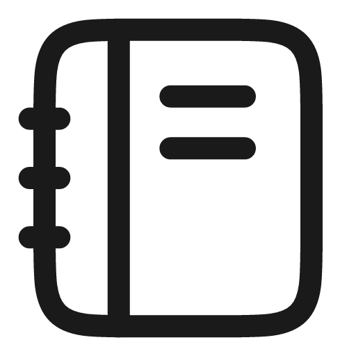 Notebook linear icon, line style, from Solar