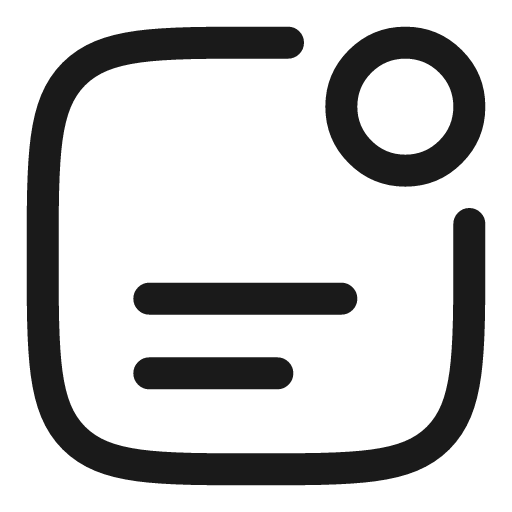 Notification unread lines linear icon, line style, from Solar