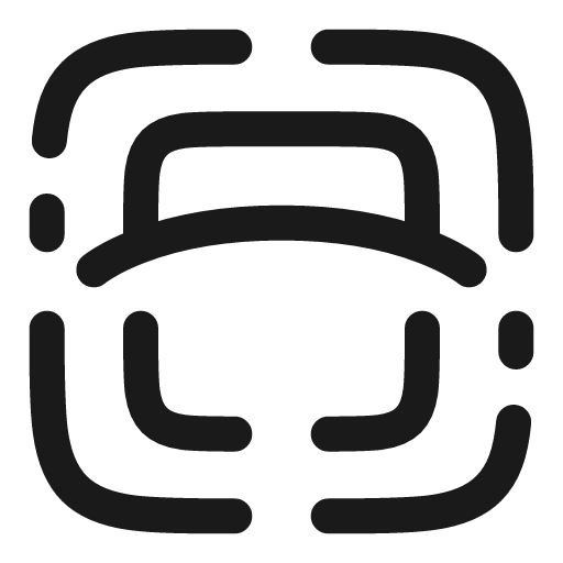 Object scan broken icon, line style, from Solar