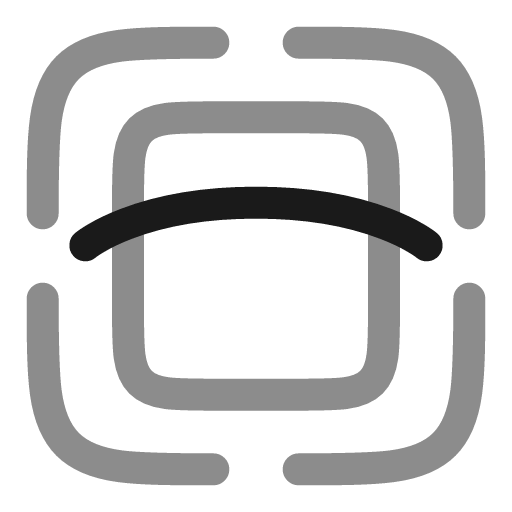Object scan line duotone icon, two-tone style, from Solar