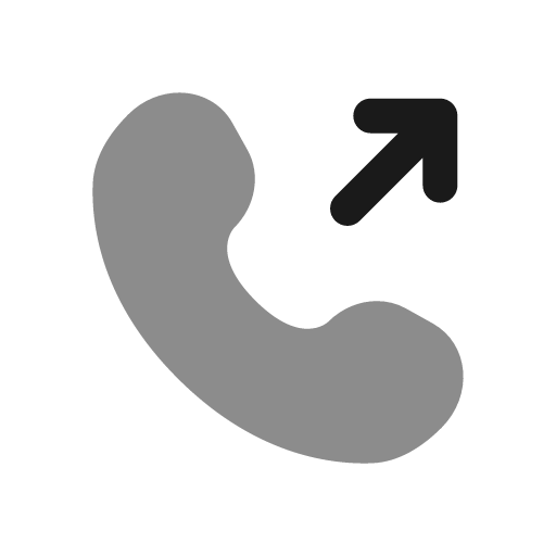 Outgoing call rounded bold duotone icon, two-tone style, from Solar
