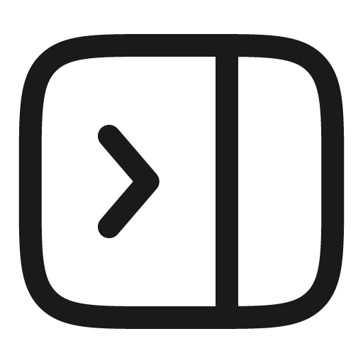 Panel right close outline icon, outline style, from Solar