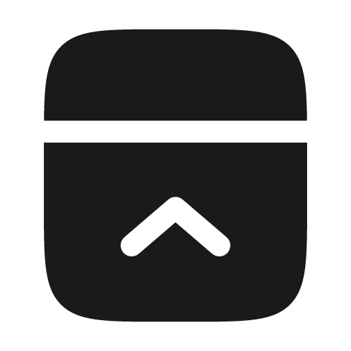Panel top close bold icon, bold style, from Solar