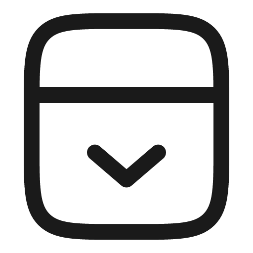 Panel top open outline icon, outline style, from Solar