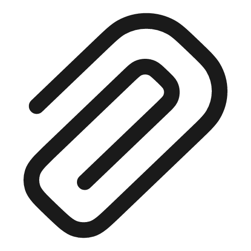 Paperclip 2 linear icon, line style, from Solar