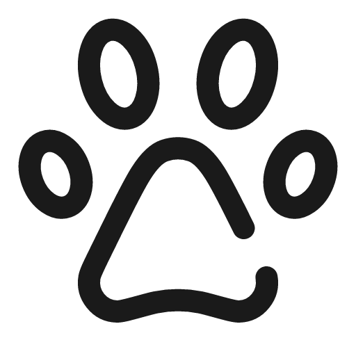 Paw broken icon, line style, from Solar
