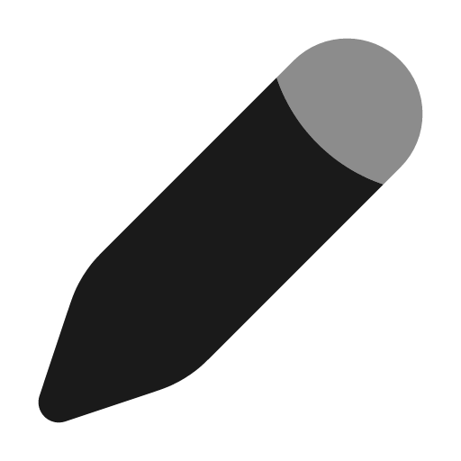 Pen bold duotone icon, two-tone style, from Solar