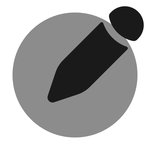 Pen new round bold duotone icon, two-tone style, from Solar