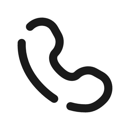 Phone rounded broken icon, line style, from Solar