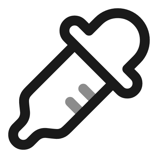 Pipette line duotone icon, two-tone style, from Solar