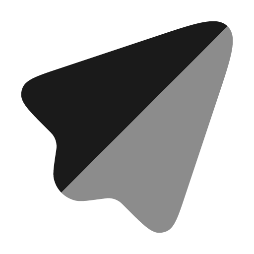 Plane 2 bold duotone icon, two-tone style, from Solar