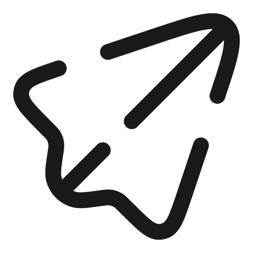 Plane 2 broken icon, line style, from Solar
