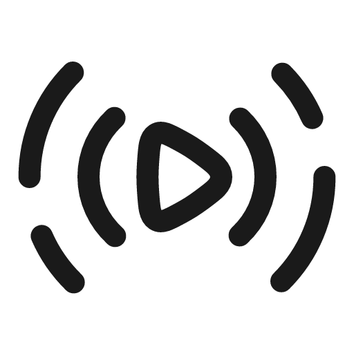 Play stream broken icon, line style, from Solar