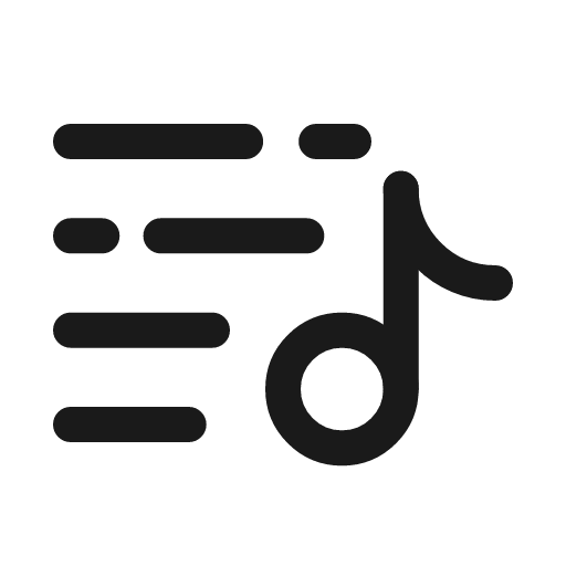 Playlist minimalistic 2 broken icon, line style, from Solar