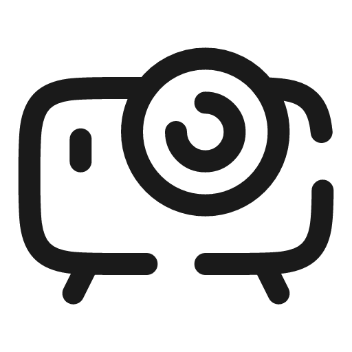Projector broken icon, line style, from Solar