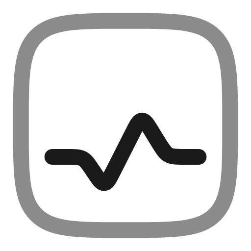 Pulse line duotone icon, two-tone style, from Solar