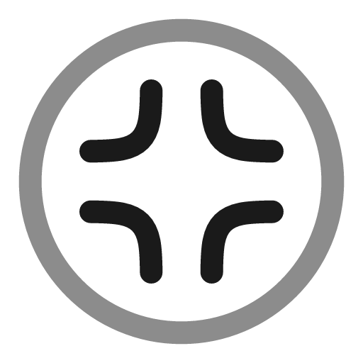 Quit full screen circle line duotone icon, two-tone style, from Solar