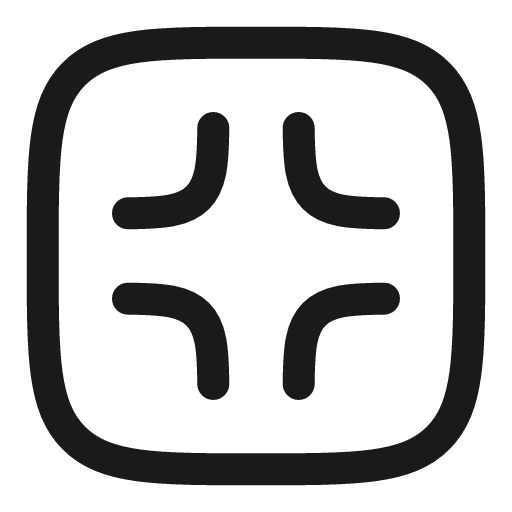 Quit full screen square linear icon, line style, from Solar
