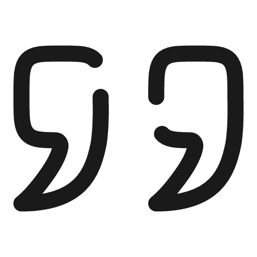 Quote broken icon, line style, from Solar